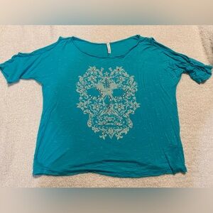 🍋10/$20 Sun & Moon Skull Blouse